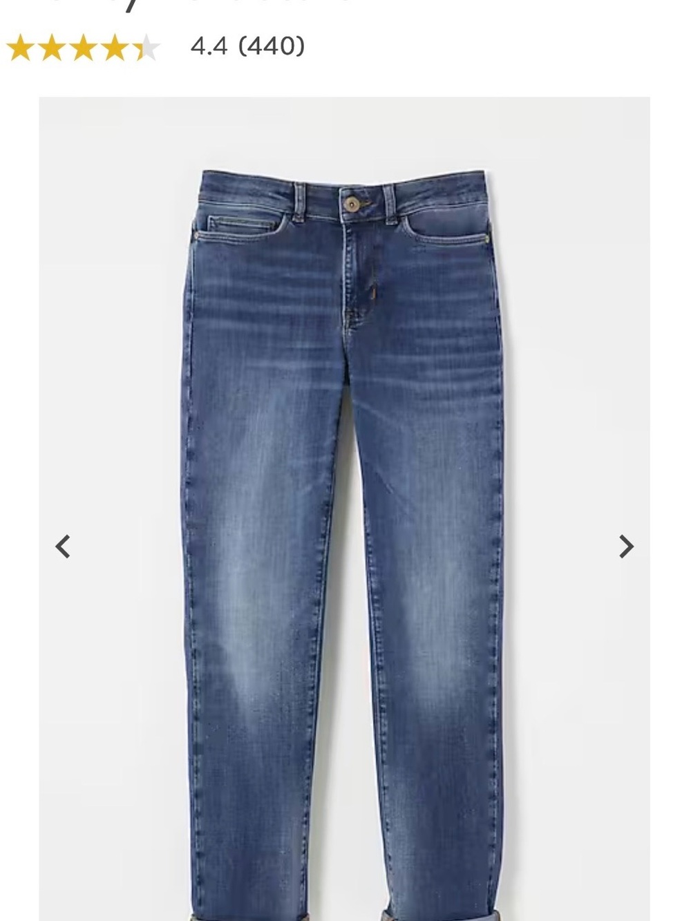 J. Jill Boyfriend Jeans in Medium Blue Wash - Picture 2 of 8